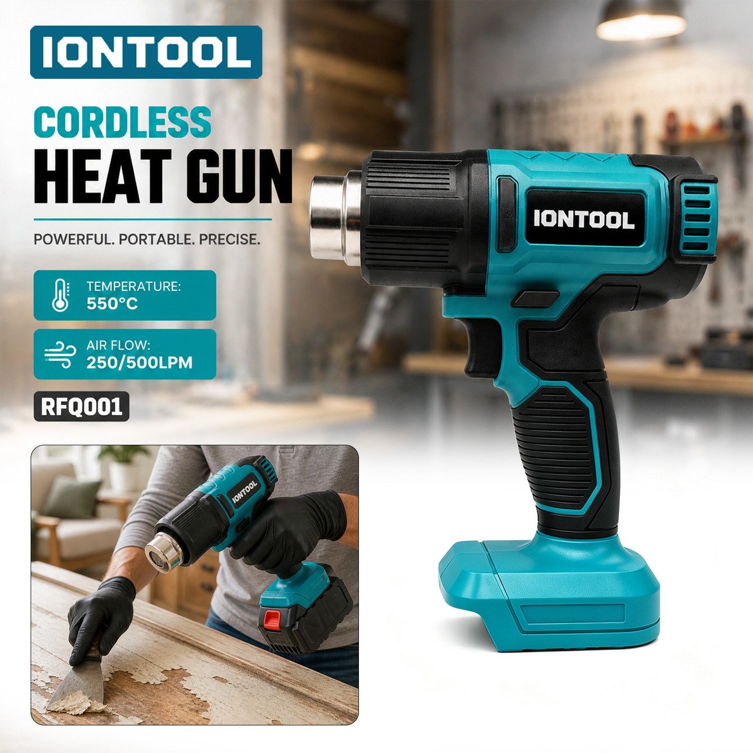 Craft Heat Gun Dual Temperature Shrink - آيونتول كومباكت ثنائي السرعة 550 ℃