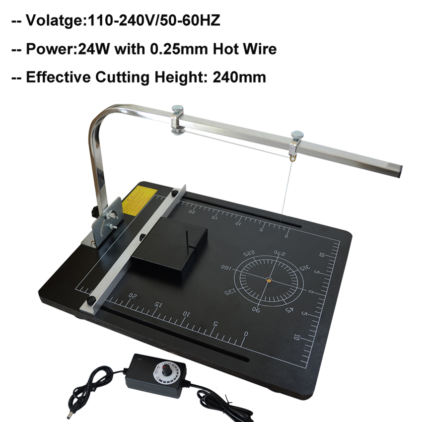 آلة قطع الستايروفوم بقوة 24 وا - مراجعة Hot Wire Foam Cutting Table Machine وسعره