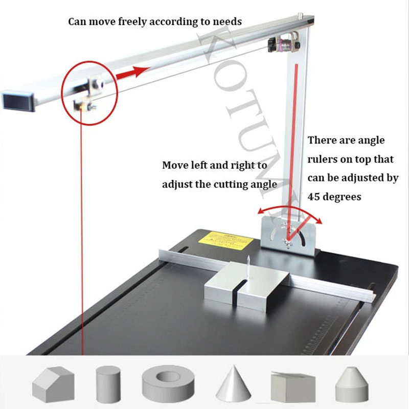 110v220v آلة القطع أداة اليد ا - مراجعة Hot Wire Foam Cutting Table Machine وسعره