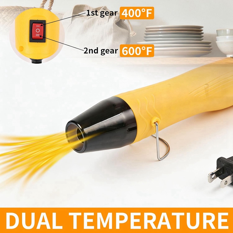 مسدس حراري DT16 بقوة 350 واط ل - مراجعة Craft Heat Gun Dual Temperature Shrink وسعره