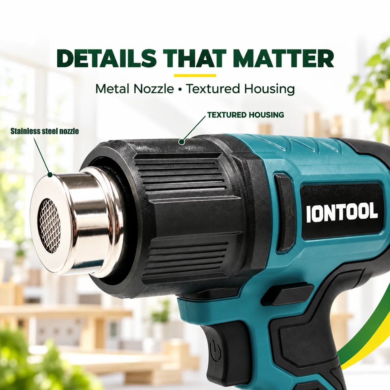 آيون تول 550 ℃   مسدس حراري لا - مراجعة Craft Heat Gun Dual Temperature Shrink وسعره