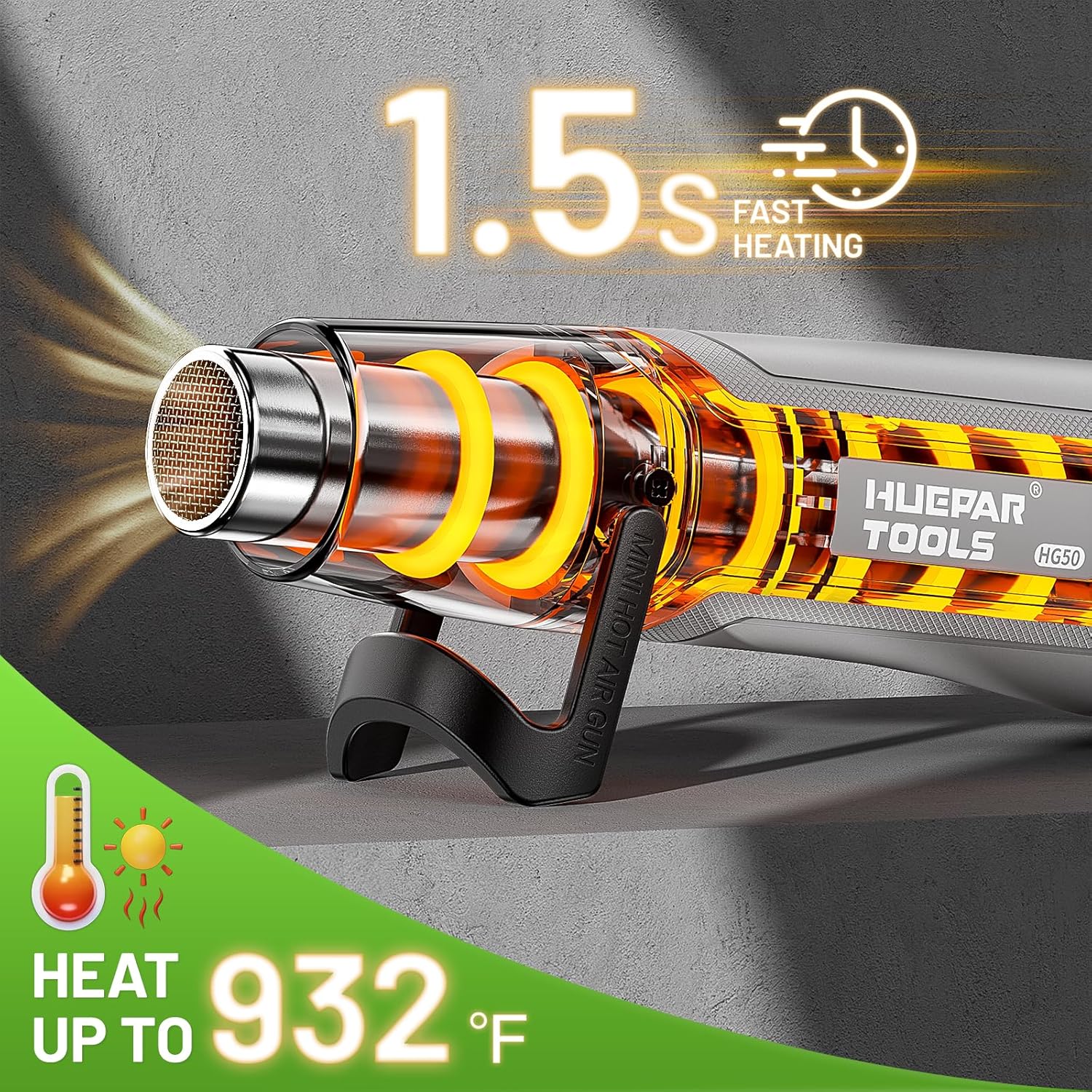 مسدس حراري صغير كهربائي بقدرة  - مراجعة Craft Heat Gun Dual Temperature Shrink وسعره