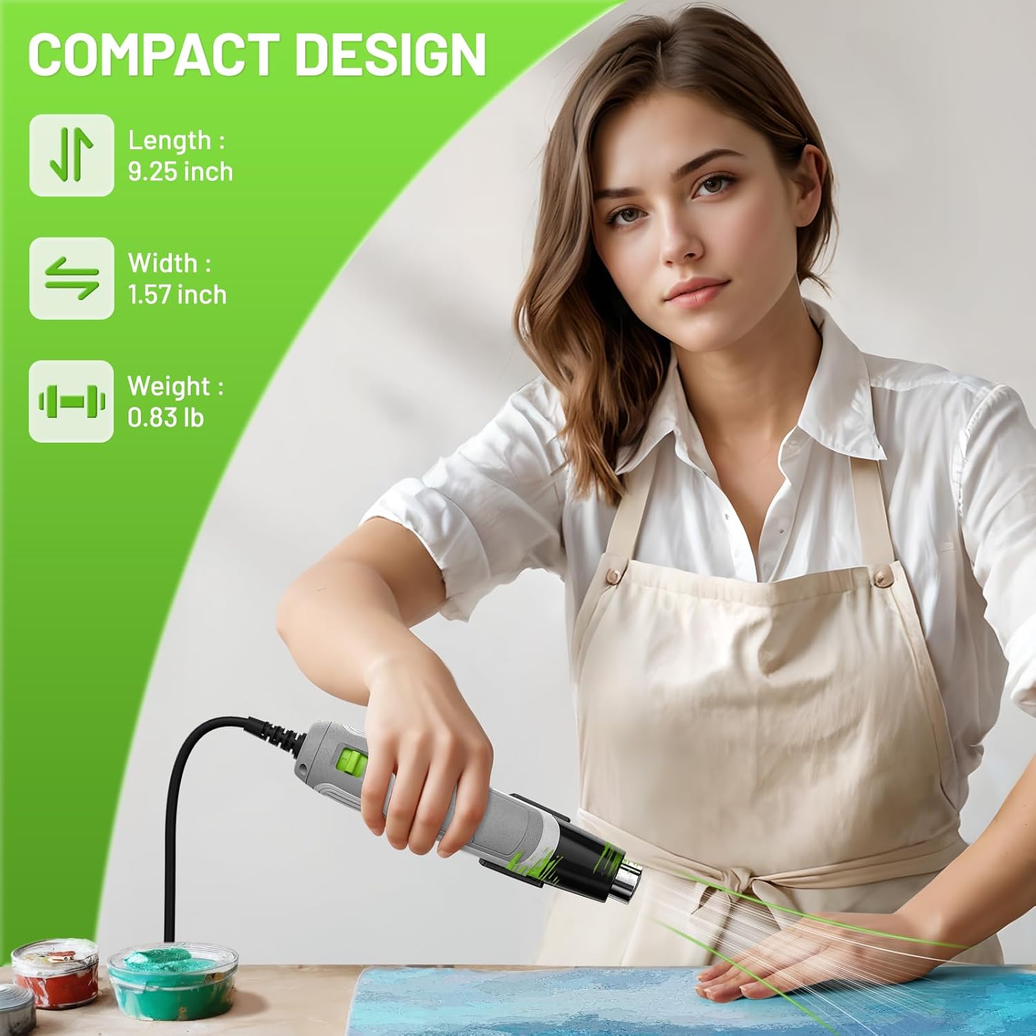 مسدس حراري صغير كهربائي بقدرة  - مراجعة Craft Heat Gun Dual Temperature Shrink وسعره